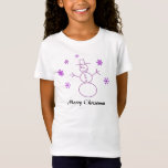 Merry Christmas Snowman T-Shirt<br><div class="desc">A snowman bringing christmas cheer.</div>