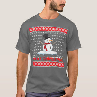 Merry Christmas Snowman  T-Shirt