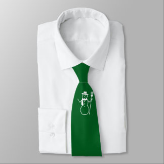 MERRY CHRISTMAS SNOWMAN TIE