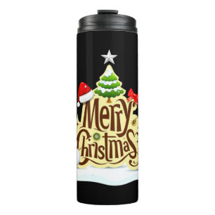 Merry Christmas snowman winter Tank Top Thermal Tumbler