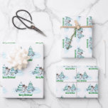 Merry Christmas! Snowman with Cat and Puppy Wrapping Paper Sheet<br><div class="desc">Merry Christmas! Snowman with Cat and Puppy - little Dog ~~~ coloured pencil drawing by Krisi ArtKSZP ~~~ Store Category >>> Merry Christmas for Kids >>> Snowman with Cat and Puppy</div>