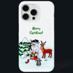 Merry Christmas! Snowman with Friends iPhone 15 Pro Max Case<br><div class="desc">Merry Christmas! Snowman with Friends - Baby Polar Bear,  Birds,  Moose,  Rabbit,    ~~~ coloured pencil drawing by Krisi ArtKSZP ~~~ Store Category >>> Merry Christmas for Kids >>> Snowman with Friends</div>