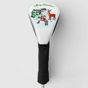 Merry Christmas! Snowman with Friends Golf Head Cover