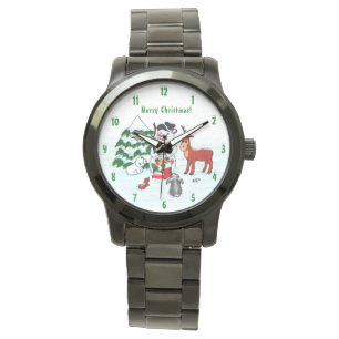 Merry Christmas! Snowman with Friends Watch
