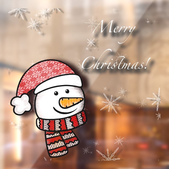 Merry Christmas, snowman with knitted clothes (Sheet 2)