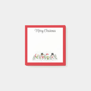 Merry Christmas Snowmen Post-it Notes