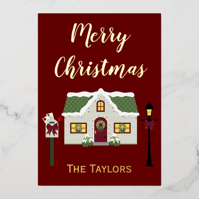 Merry Christmas Snowy Home (Front)