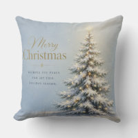 Merry Christmas Snowy Pine Tree