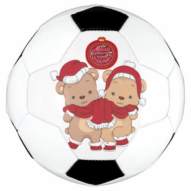 "Merry Christmas Soccer Ball" Ball (Front)