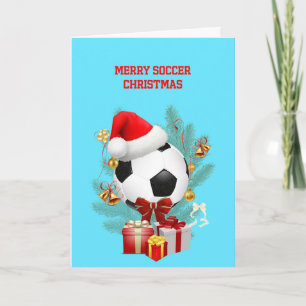 Merry Christmas Soccer Holiday Card