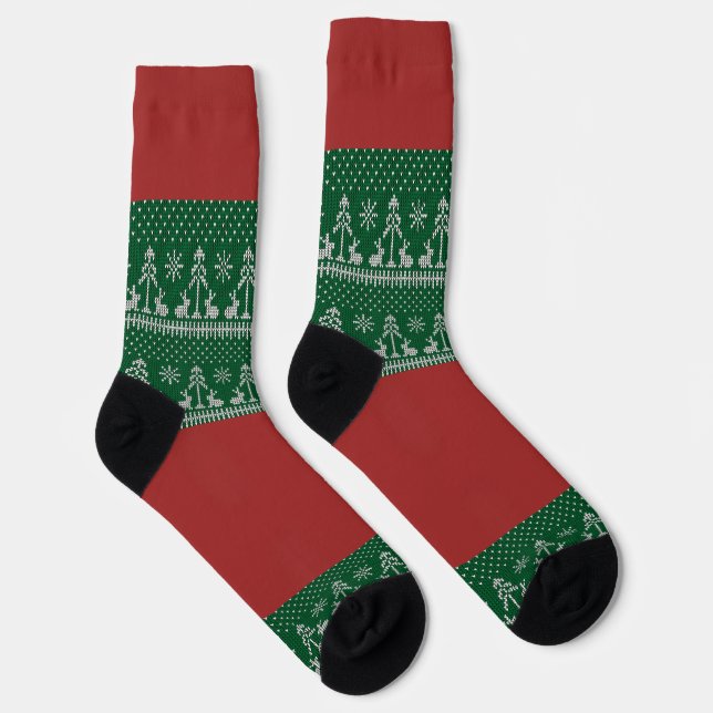 Merry Christmas Socks (Right)