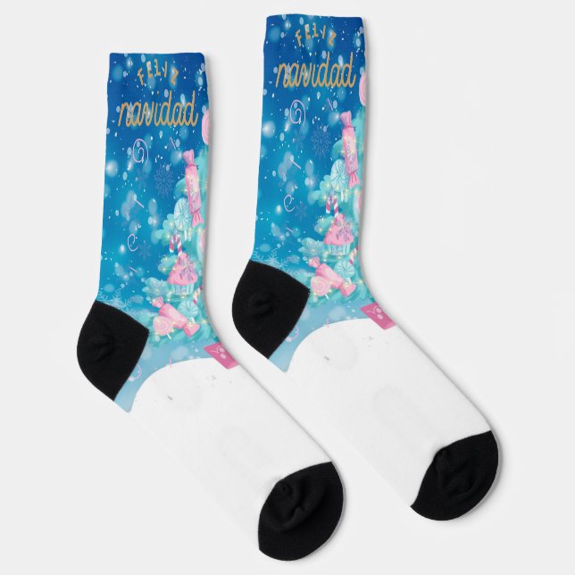 Merry Christmas Socks (Right)