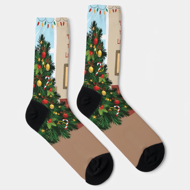 Merry Christmas Socks (Right)