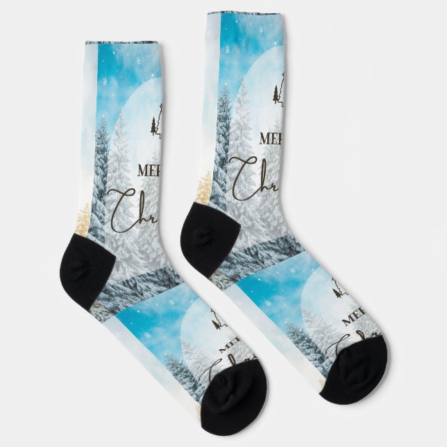 Merry Christmas Socks (Right)