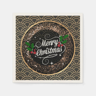 Merry Christmas, sparkle and glitter, Napkin