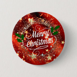 Merry Christmas sparkle and shine 6 Cm Round Badge