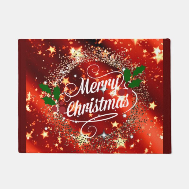 Merry Christmas sparkle and shine Doormat (Front)