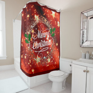 Merry Christmas sparkle and shine Shower Curtain