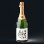 Merry Christmas             Sparkling Wine Label<br><div class="desc">Merry Christmas</div>
