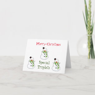 MERRY CHRISTMAS "SPECIAL TRIPLETS CARD