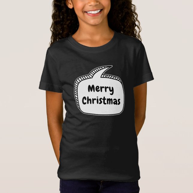 Merry Christmas Speech Bubble T-Shirt (Front)