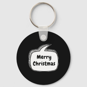Merry Christmas Speech Bubble Toddler T Shirt  Key Ring