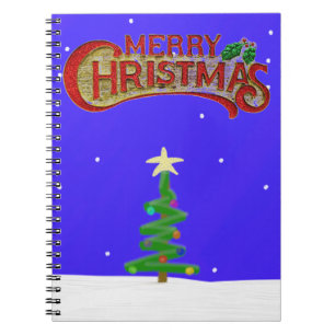 Merry Christmas Spiral Notebook