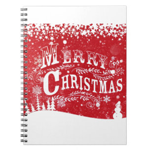 Merry Christmas Spiral Notebook