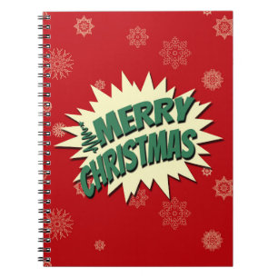 Merry Christmas Spiral Notebook