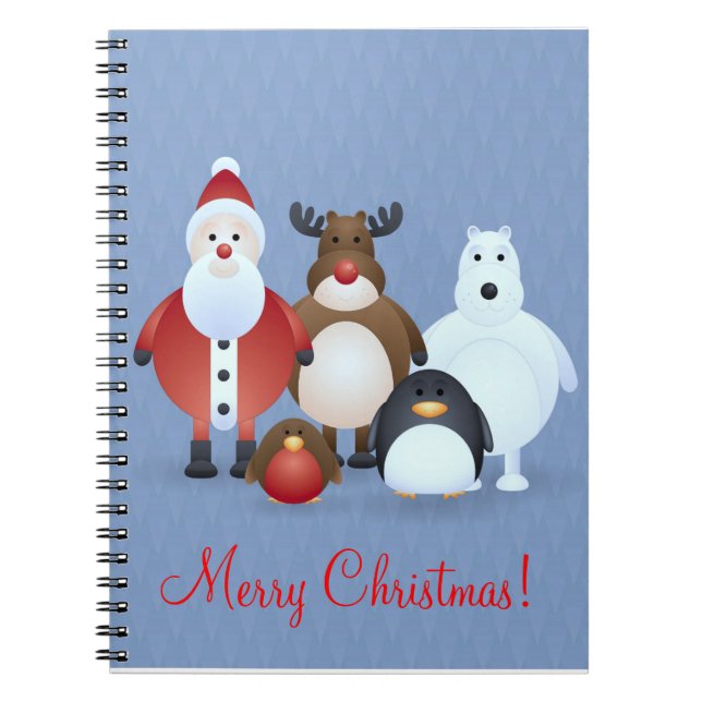 Merry Christmas Spiral Notebook (Front)