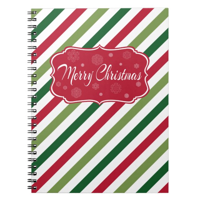 Merry Christmas Spiral Notebook (Front)