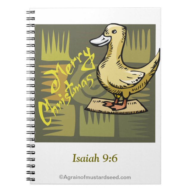 Merry Christmas Spiral Notebook (Front)