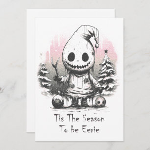 Merry Christmas Spooky Gothic Ghost Holiday Card