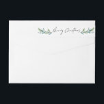 Merry Christmas Spruce and Fir Wrap Around Label<br><div class="desc">Merry Christmas Spruce and Fir</div>