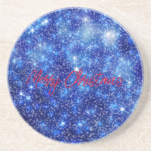 Merry Christmas Square Paper Coaster