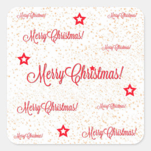 Merry Christmas! Square Sticker