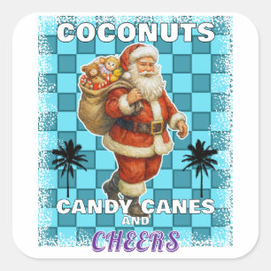 Merry Christmas Square Sticker