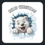 merry christmas square sticker<br><div class="desc">🎅HIGH QUALITY: hello christmas lights tshirts for women is made of cotton blend. Enjoy a smooth soft touch. 🦌FUNNY PRINTED: hello christmas lights tshirt christmas xmas gift shirt tops. Funny letters printed tee top, round neck.Good ideal gift christmas short sleeve shirt for women friends and family.Christmas shirts round neck short...</div>