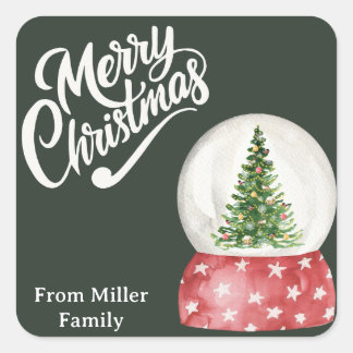 Merry Christmas  Square Sticker