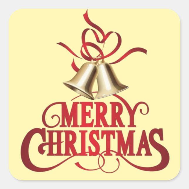 Merry Christmas  Square Sticker (Front)