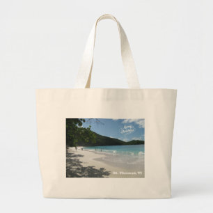 Merry Christmas - St. Thomas VI Large Tote Bag