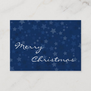 Merry Christmas - Stars - Business Card