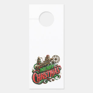 Merry Christmas steampunk Door Hanger
