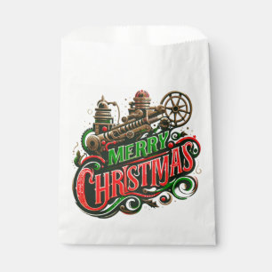 Merry Christmas steampunk Favour Bags