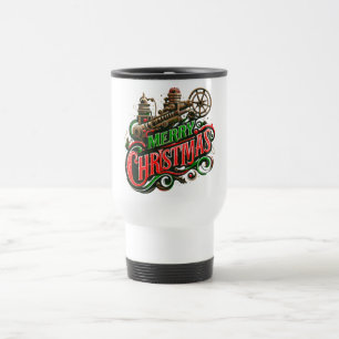 Merry Christmas steampunk Travel Mug