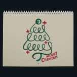 Merry Christmas Stethoscope CNA Medical Worker Calendar<br><div class="desc">Merry Christmas Stethoscope CNA Gift Medical Worker</div>