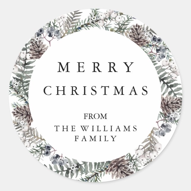 Merry Christmas Sticker (Front)