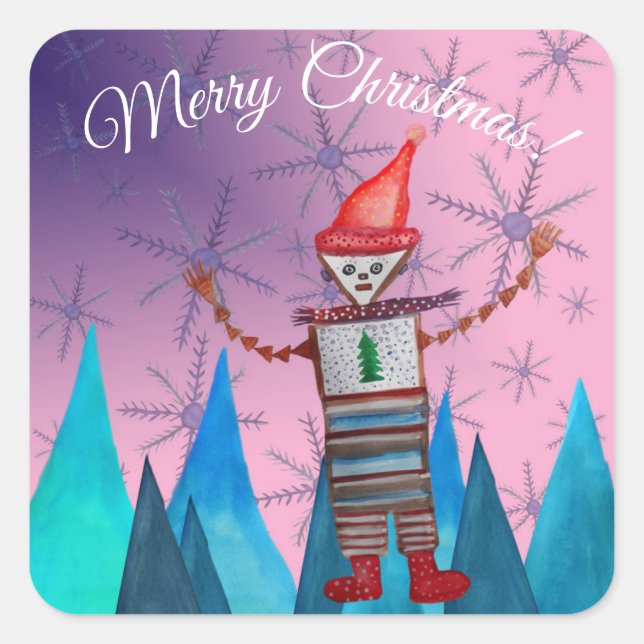 Merry Christmas  Sticker (Front)