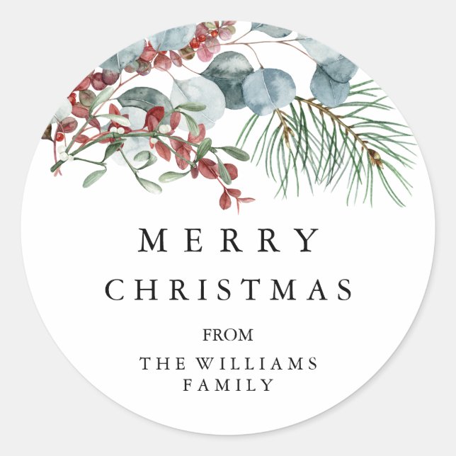 Merry Christmas Sticker (Front)