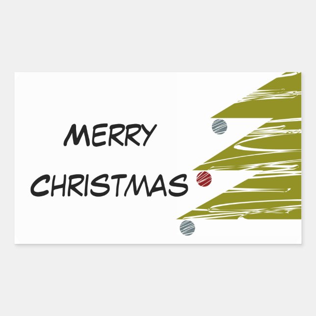 Merry Christmas Sticker (Front)
